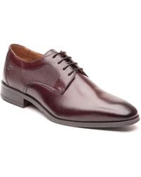 Base London - Dome Leather Burnt Lace-Up Shoes - Lyst