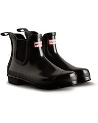 HUNTER - Original Chelsea Gloss Boots - Lyst