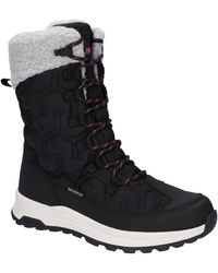 Hi-Tec - Sophia Nylon Jet/Festival Fuchsia Winter Ankle Boots - Lyst