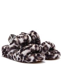 UGG Oh Yeah Panther Print Stormy Slippers - Grey