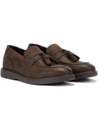Hudson Jeans - Cato Loafer Crazy Leather Men's Loafers - Lyst
