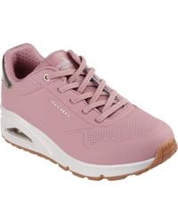 Skechers - Uno - Shimmer Away Synthetische sneaker - Lyst