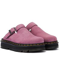 Dr. Martens - Zebzag Eh Suede Muted Mule - Lyst