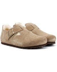 Birkenstock - London Shearling Zapatos De Mujer De Ante - Lyst
