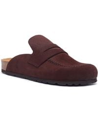Hush Puppies - Briar Closed Toe Suede Chocolate Mules - Lyst