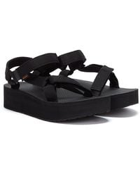 Teva - Black Flatform Universal Sandals - Lyst