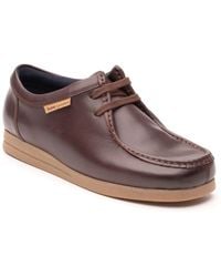 Base London - Koko Leather Chestnut Moccasins Shoes - Lyst