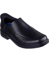 Skechers - Caswell Frantone Leather Slip-On Shoes - Lyst