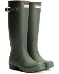 HUNTER - Original Tall Rubber Dark Wellington Boots - Lyst