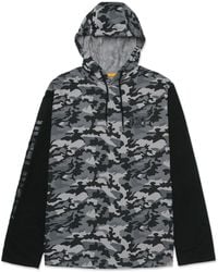 Caterpillar - Hooded Long Sleeve Cotton T-Shirt - Lyst
