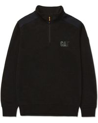 Caterpillar - Essential 1/4 Zip Polyester Sweatshirt - Lyst
