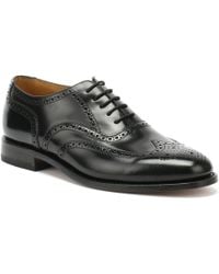 Loake Mens Black 202b Brogue Shoes