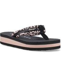 Rocket Dog - Monica Leon Leopard Textile Light Flip Flops - Lyst