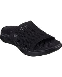 Skechers - Go Walk Flex Elation Polyester Sandalen - Lyst