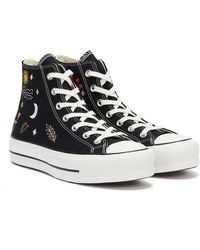 converse wedge trainers