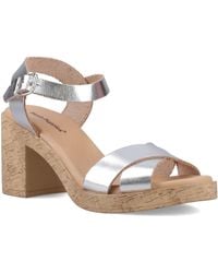 Hush Puppies - Georgia Cork Leather Sandals - Lyst