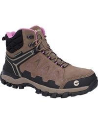 Hi-Tec - V-Lite Explorer Wp Cow Suede Leather /Lilac Hiking Boots - Lyst