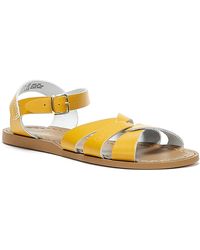 salt water sandals yellow