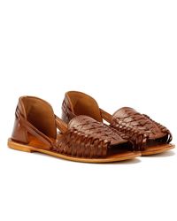 TOWER London - Tower London Hurache Leather Tan Shoes - Lyst