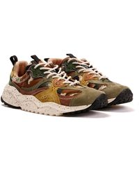 Flower Mountain - Wave Suede Camouflage Trainers - Lyst