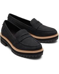 TOMS - Cara Leather Loafers - Lyst