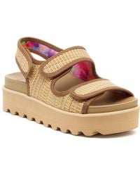 Rocket Dog - Balmy Raffia Textile Natural Sandals - Lyst
