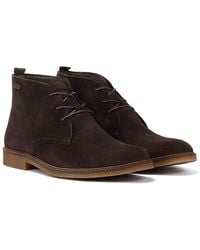 Barbour - Sonoran Choco Suede Men's Boots - Lyst