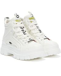 Buffalo - Aspha Mid Nc Stivali Donna Bianco - Lyst