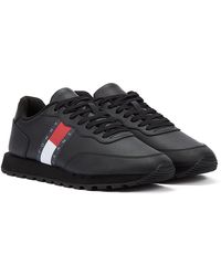 Tommy Hilfiger - Tommy Jeans Leather Runner Men's Trainer - Lyst