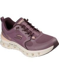 Skechers - Glide-Step Pro Textile Plum Mesh/Synthetic/Peach Trim Trainers - Lyst