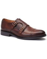 Base London - Diablo Leather Double Monk Shoes - Lyst