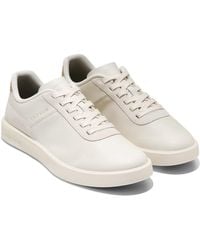 Cole Haan - Grand Crosscourt Packaway Leather Ivory Trainers - Lyst