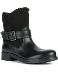 Geox - D Rawelle B Abx a Bottes En Cuir De Vache - Lyst