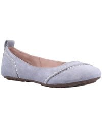 Hush Puppies - Janessa Leather Women's Dusky Flats - Lyst