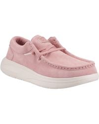 HEYDUDE - Wendy Comf Suede Mokassins Aus Leder - Lyst