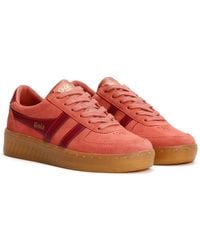Gola - Grandslam Suede Clay/Cerise Trainers - Lyst