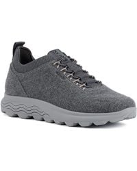 Geox - D Spherica A Wool Blend Anthracite Trainers - Lyst