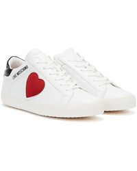 Love Moschino Cupsole /red Trainers - White