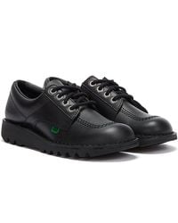 Kickers - Kick Lo Leather Shoes - Lyst