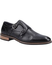 Hush Puppies - David Leather Double Monk Shoes - Lyst