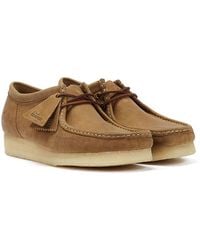 Clarks - Wallabee Men's Leather Shoes - Lyst