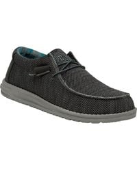 HEYDUDE - Wally Sox Faux Suede Boat Shoes - Lyst