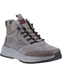 HEYDUDE - Tahoe Classic Suede Granite/Multi Ankle Boots - Lyst