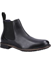 Hush Puppies - Justin Chelsea Leather Boots - Lyst