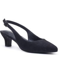 Hush Puppies - Nahla Buckle Kitten Heel Pointy Slingback Shoes - Lyst
