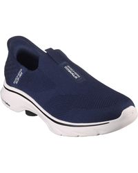 Skechers - Slip-Ins: Go Walk 7 Easy On 2 Slip-Ins: Ga Lopen 7 Gemakkelijk Op 2 Mesh Marineblauwe Sneakers - Lyst