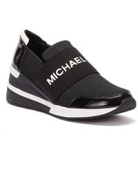 michael kors sneakers black and white