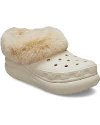 Crocs™ - Furever Crush Synthetic Bone Clogs - Lyst