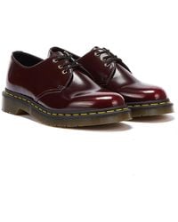 Dr. Martens Dr. Martens Cherry Red Vegan 1461 Shoes Women's Casual Shoes In Red