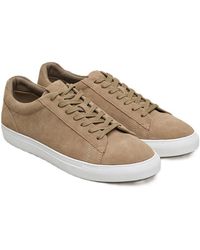 Antique Rogue - Gibbs Suede Stone Trainers - Lyst